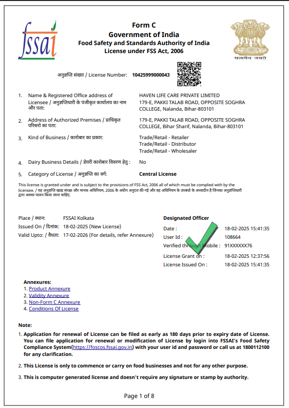 FSSAI Certification